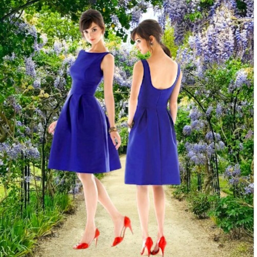 Alfred Sung Royal Blue Dress